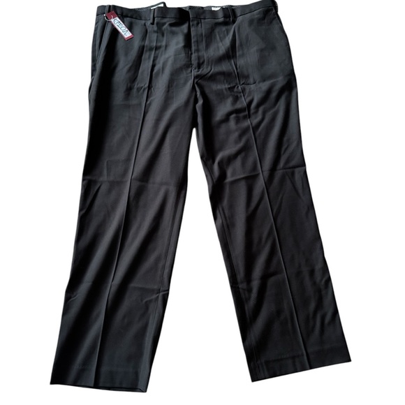 Men Big & Tall Merona Black Dress Pants Stretch Size 48X32 New - Picture 1 of 7